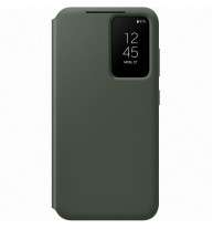 Калъф тефтер оригинален Samsung Smart View Wallet Case EF-ZS911CGEGWW за Samsung Galaxy S23 SM-S911B маслено зелен